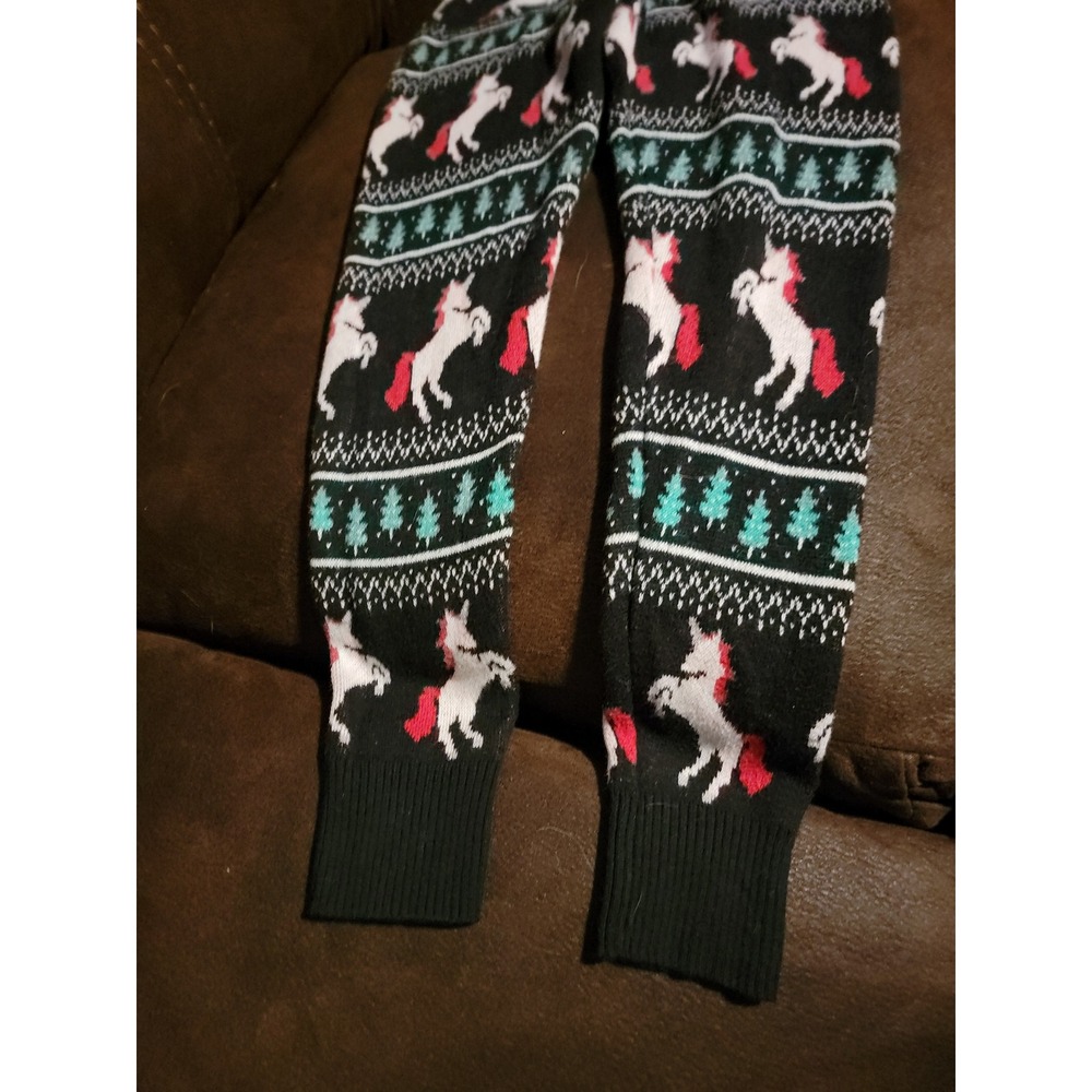 Justice unicorn holiday Christmas sweater and pants size 8 - Picture 6 of 7